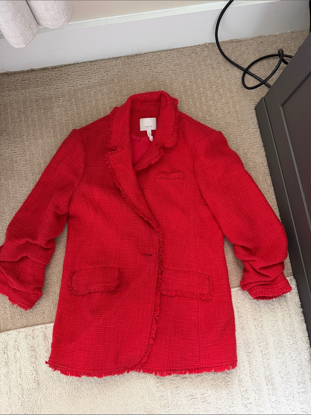 Cinq A Sept red blazer